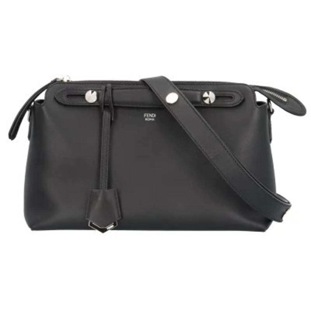 Fendi By The Way Shoulder Bag Leather Black